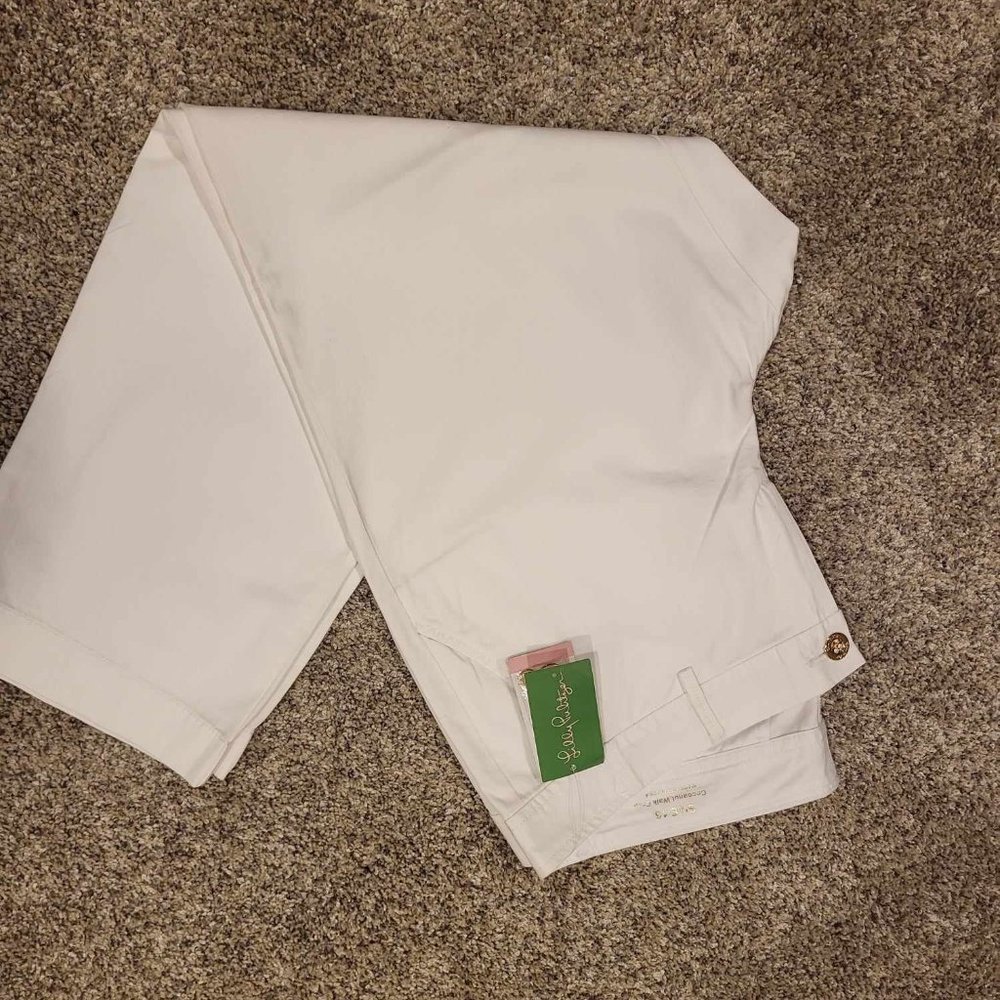 Lilly Pulitzer White Crop Pants